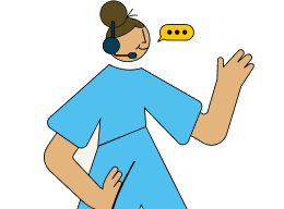 Une conseillère Club Services avec un casque téléphonique